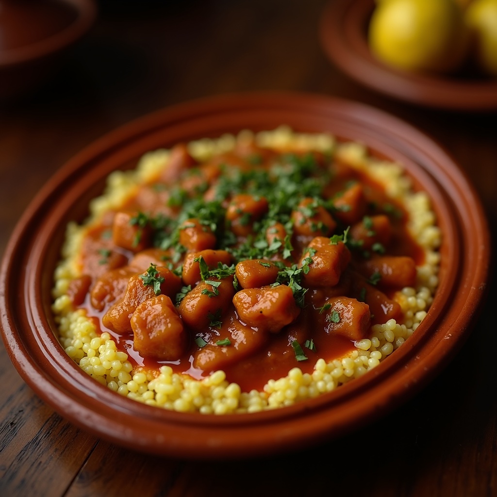 Tagine du Maroc — gerechtfoto uit live menu